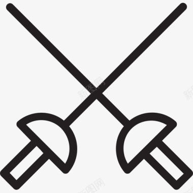 剑战斗中世纪图标图标