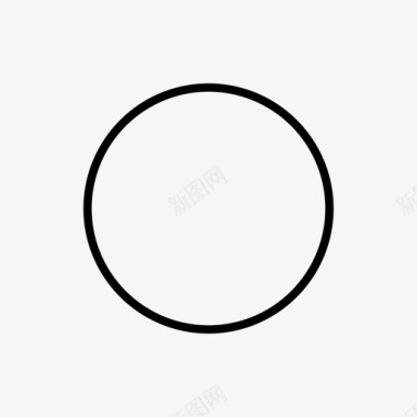 圆几何基本形状图标图标