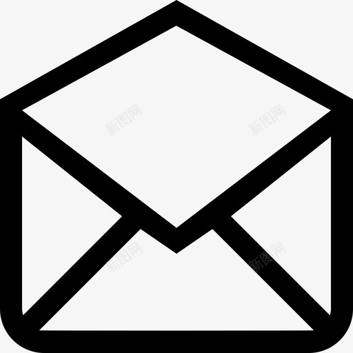 打开的电子邮件概述信封背面界面符号大马克杯线线形图标svg_新图网 https://ixintu.com 大马克杯线 打开的电子邮件概述信封背面界面符号 线形