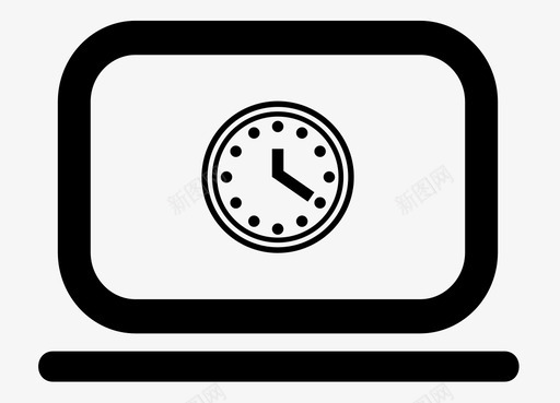 时间时钟电脑图标图标