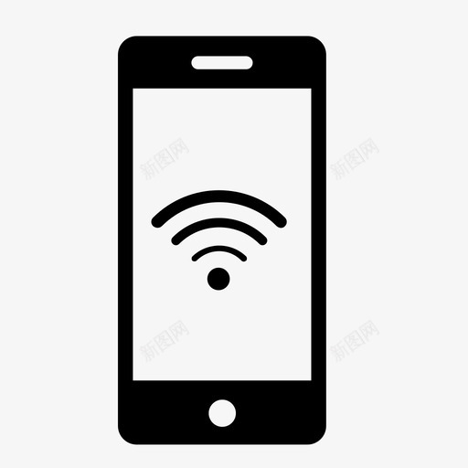 电话wifi互联网网络图标svg_新图网 https://ixintu.com 互联网 电话wifi 电话连接 网络