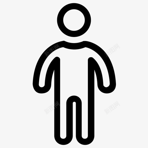 男人男人站着人图标svg_新图网 https://ixintu.com 人 男人 男人站着 象形图线图标