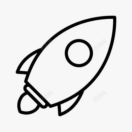 发射火箭太空图标svg_新图网 https://ixintu.com 发射 太空 搜索引擎优化线 火箭 飞船