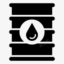 燃料桶油桶柴油燃料图标高清图片