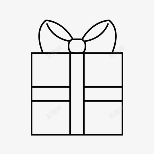 礼物圣诞节包裹图标svg_新图网 https://ixintu.com 包裹 圣诞节 惊喜 礼物