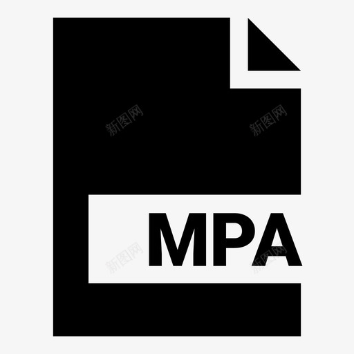 mpa文档扩展名图标svg_新图网 https://ixintu.com mpa mpeg2音频 扩展名 文件 文档 最流行的文件扩展名solid