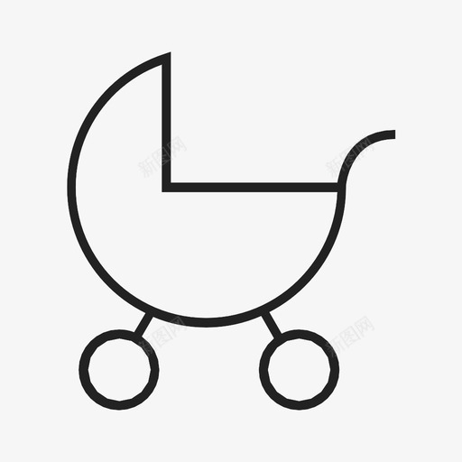 婴儿车孩子家人图标svg_新图网 https://ixintu.com 妈妈 婴儿车 孩子 家人