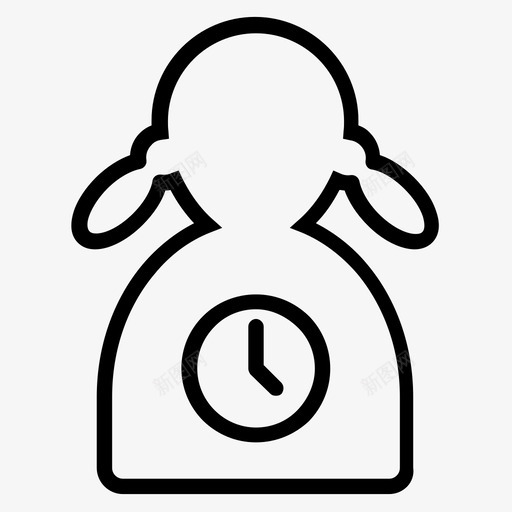 用户时区帐户时钟图标svg_新图网 https://ixintu.com 帐户 挂起 日期 时钟 用户和操作 用户时区 等待
