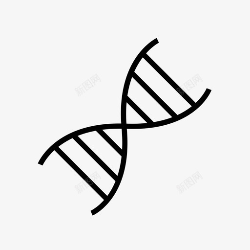 dna生物学遗传学图标svg_新图网 https://ixintu.com dna 医学 医学细线图标集 生物学 螺旋线 遗传学