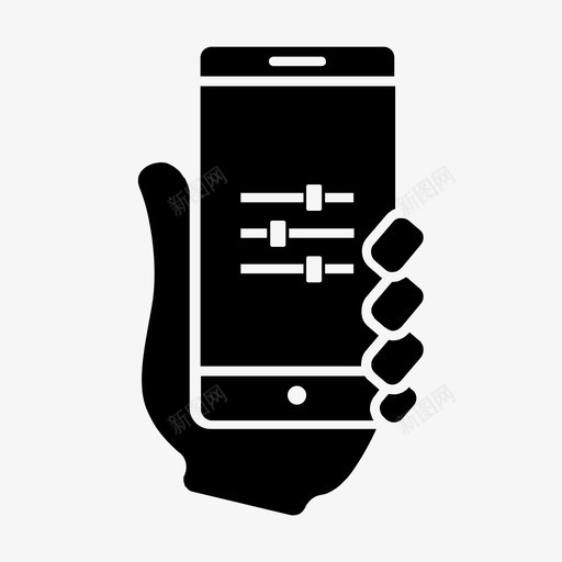 智能手机设置移动可用性图标svg_新图网 https://ixintu.com 可用性 智能手机可用性 智能手机设置 用户 移动