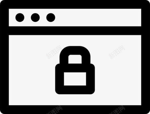浏览器锁定计算机互联网图标图标