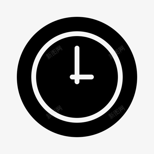 钟表消费电子产品设备图标svg_新图网 https://ixintu.com 消费电子产品 电子设备 硬件 设备 钟表