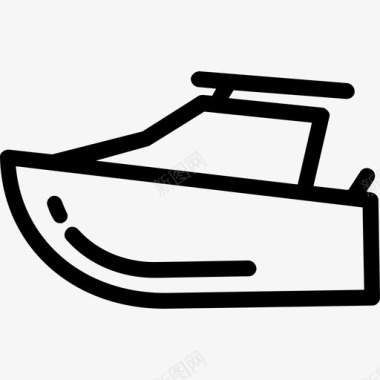 轮船车辆运输线图标图标