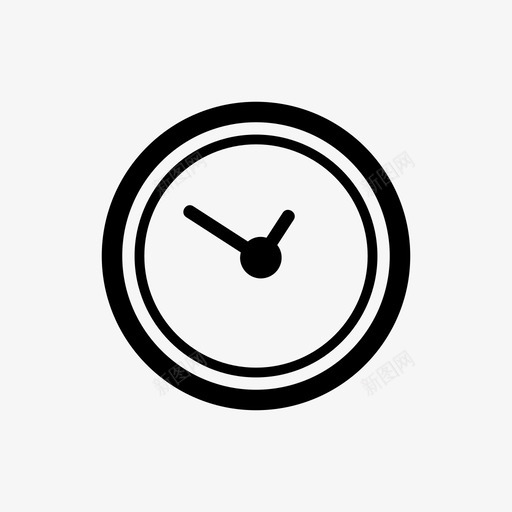时钟模拟时钟钟面图标svg_新图网 https://ixintu.com 定时 小时 时钟 时间 模拟时钟 钟面