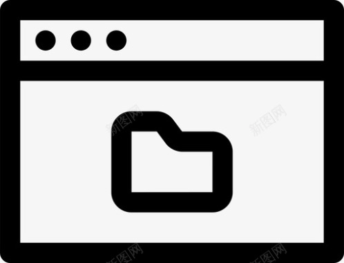 浏览器文件夹计算机文件图标图标
