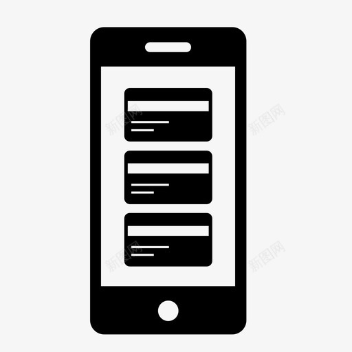 电话卡应用程序银行图标svg_新图网 https://ixintu.com 信用卡 应用程序 现金 电话卡 电话现金 银行