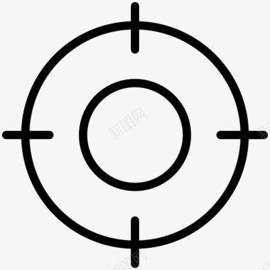 目标十字线射击图标图标