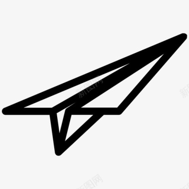 纸飞机飞镖飞行图标图标