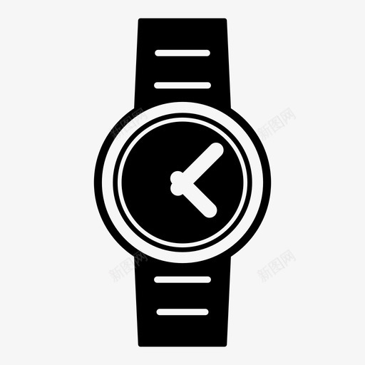 手表模拟表时间图标svg_新图网 https://ixintu.com 手表 时间 模拟表