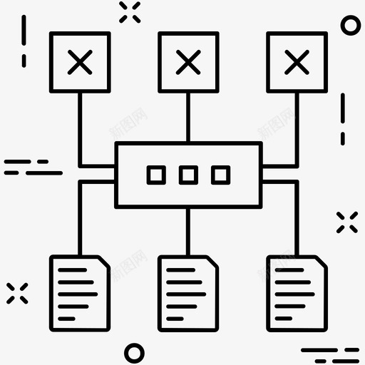 网站地图层次结构网络图标svg_新图网 https://ixintu.com 共享网络 其他图标2 层次结构 网站地图 网络