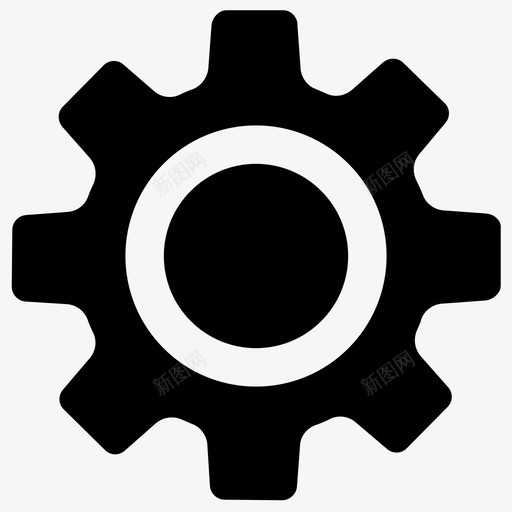 设置调整齿轮图标svg_新图网 https://ixintu.com 设置 调整 配置 齿轮