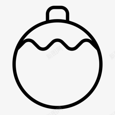 圣诞饰品舞会庆祝图标图标