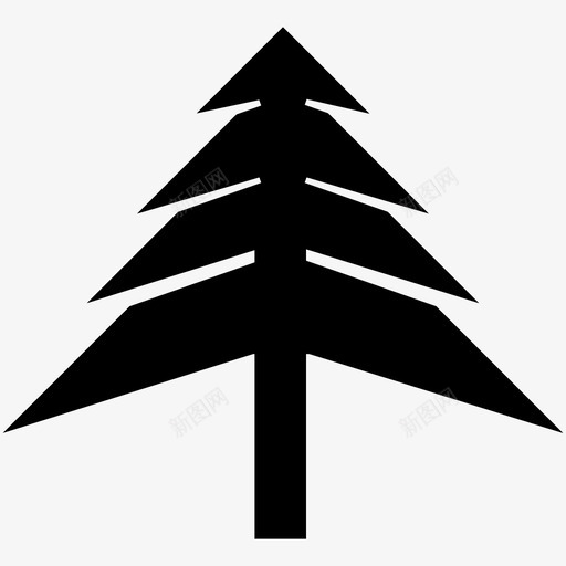 松树植物学森林图标svg_新图网 https://ixintu.com 松树 树木 森林 植物 植物学 自然