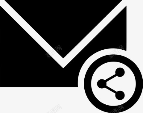 电子邮件共享电子邮件网络电子邮件社交图标图标