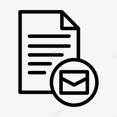 电子邮件文档电子邮件附件电子邮件报告图标图标