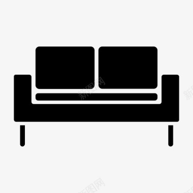 沙发舒适家具图标图标