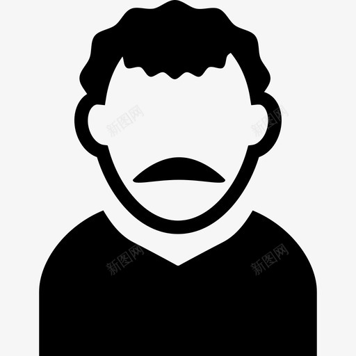 有胡子的男人化身人物侧面头像图标svg_新图网 https://ixintu.com 人物 侧面头像 有胡子的男人化身