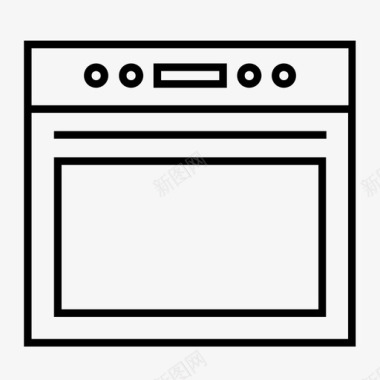 烤箱微波炉炉子图标图标