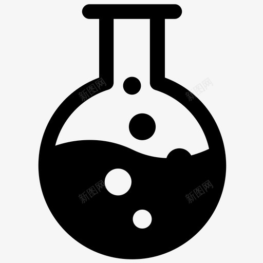 圆底烧瓶烧杯化学图标svg_新图网 https://ixintu.com 化学 圆底烧瓶 实验室 烧杯 科学
