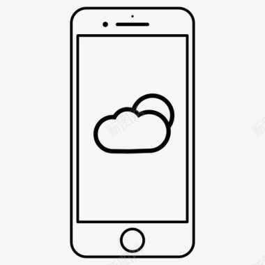 手机云天气预报图标图标