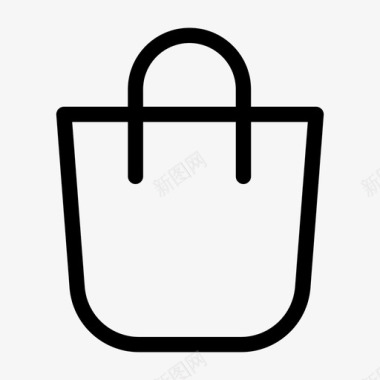 购物篮手提袋电子商务图标图标