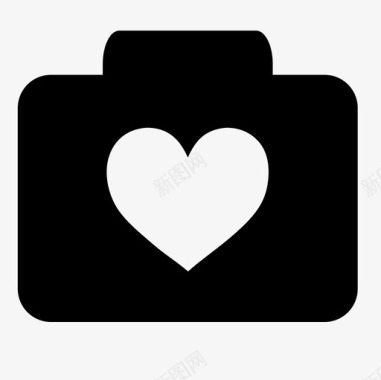 爱摄影相机心图标图标