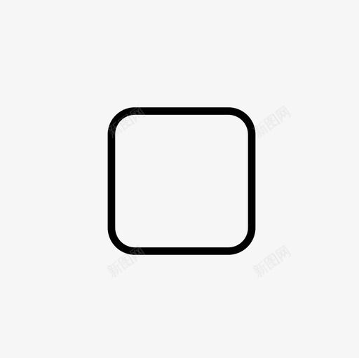 圆角矩形工具工具形状图标svg_新图网 https://ixintu.com 圆角矩形工具 形状 形状工具 设计工具 设计细线图标集
