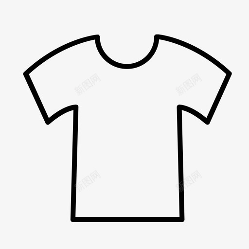 衬衫休闲服t恤图标svg_新图网 https://ixintu.com t恤 上衣 休闲服 衬衫