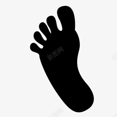 脚脚印人图标图标