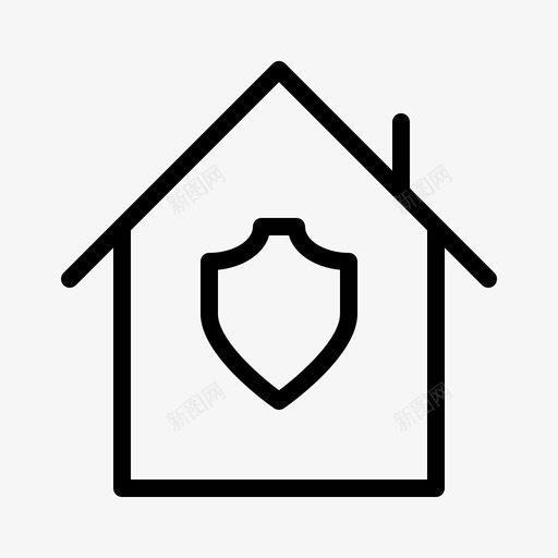 房子被保护保证保险图标svg_新图网 https://ixintu.com 保护 保证 保险 房子被保护 承诺