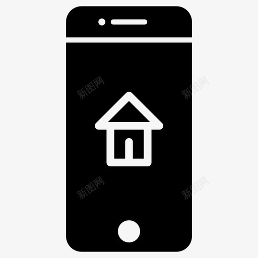 主页主屏幕iphone图标svg_新图网 https://ixintu.com iphone 主屏幕 主页 手机 智能手机