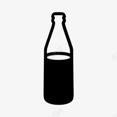 啤酒瓶酒精打开图标图标