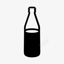 打开的啤酒瓶啤酒瓶酒精打开图标高清图片