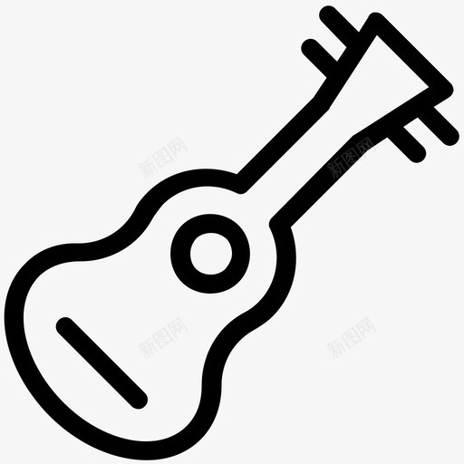 吉他乐队乐器图标svg_新图网 https://ixintu.com 乐器 乐队 吉他 夏季和旅行平滑线图标 弦乐 音乐家