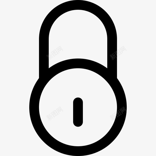 锁圆形挂锁轮廓工具符号bigmug线线性图标svg_新图网 https://ixintu.com bigmug线 线性 锁圆形挂锁轮廓工具符号