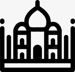 大理石陵墓泰姬陵阿格拉印度图标高清图片
