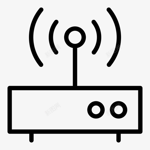 wifi路由器互联网网络图标svg_新图网 https://ixintu.com wifi路由器 互联网 信号 网络 网络服务器概述