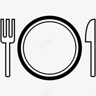 餐具餐食盘子图标图标