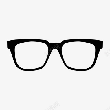 眼镜衣服和配件图标图标