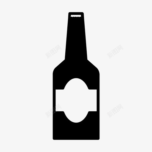 啤酒瓶酒精干杯图标svg_新图网 https://ixintu.com 啤酒瓶 喝 干杯 酒精